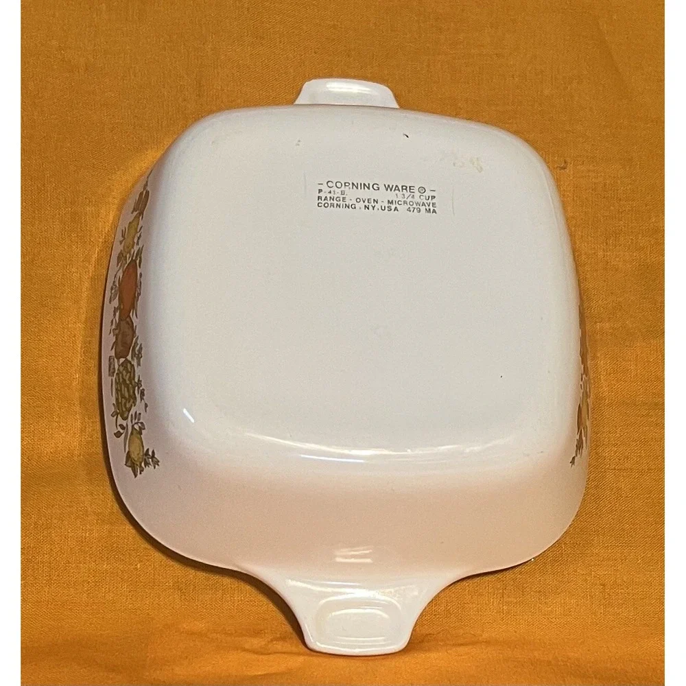 Corning Ware Spice of Life Square Casserole Dish‎ 1 3/4 Cup P-41-B. NO LID